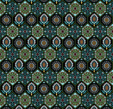 it's a unique digital Traditional Geometric Ethnic border, floral leaves baroque pattern and Mughal art elements, Abstract texture motif, and vintage Ornament artwork combination for textile printing.