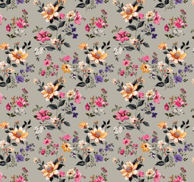 it's a unique digital Traditional Geometric Ethnic border, floral leaves baroque pattern and Mughal art elements, Abstract texture motif, and vintage Ornament artwork combination for textile printing.