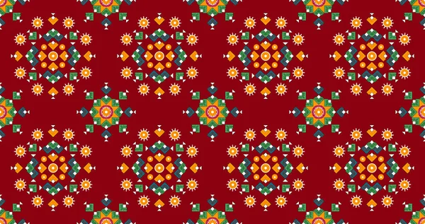 それはユニークなデジタル伝統的な幾何学的民族の境界線 花の葉のバロック様式のパターンとムガールの芸術要素 抽象的なテクスチャモチーフ およびヴィンテージです — ストック写真