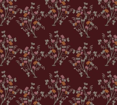 it's a unique digital Traditional Geometric Ethnic border, floral leaves baroque pattern and Mughal art elements, Abstract texture motif, and vintage Ornament artwork combination for textile printing.