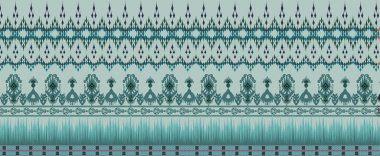 it's a unique digital Traditional Geometric Ethnic border, floral leaves baroque pattern and Mughal art elements, Abstract texture motif, and vintage Ornament artwork combination for textile printing.