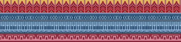 Det Unik Digital Traditionell Geometrisk Etnisk Gräns Blommiga Blad Barock — Stockfoto