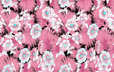 it's a unique digital Traditional Geometric Ethnic border, floral leaves baroque pattern and Mughal art elements, Abstract texture motif, and vintage Ornament artwork combination for textile printing.