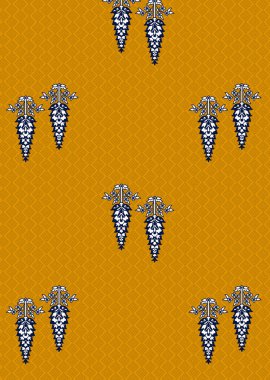 it's a unique digital Traditional Geometric Ethnic border, floral leaves baroque pattern and Mughal art elements, Abstract texture motif, and vintage Ornament artwork combination for textile printing.