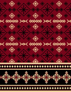 it's a unique digital Traditional Geometric Ethnic border, floral leaves baroque pattern and Mughal art elements, Abstract texture motif, and vintage Ornament artwork combination for textile printing.