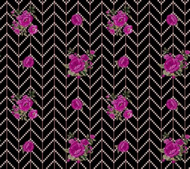 Kusursuz soyut çiçek desenli duvar kağıdı desenli kusursuz el desenli çiçek ve botanik desenli 