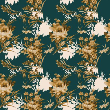 Kusursuz soyut çiçek desenli duvar kağıdı desenli kusursuz el desenli çiçek ve botanik desenli 