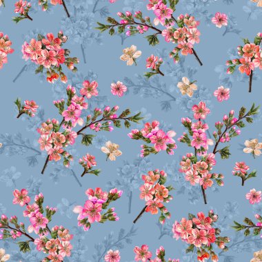 Kusursuz soyut çiçek desenli duvar kağıdı desenli kusursuz el desenli çiçek ve botanik desenli 