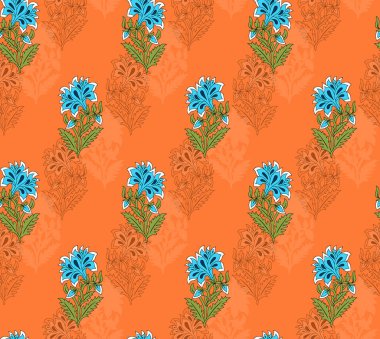 Kusursuz soyut çiçek desenli duvar kağıdı desenli kusursuz el desenli çiçek ve botanik desenli 