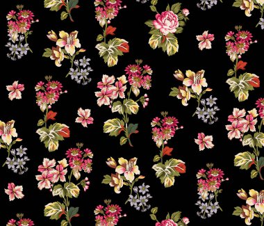 Kusursuz soyut çiçek desenli duvar kağıdı desenli kusursuz el desenli çiçek ve botanik desenli 