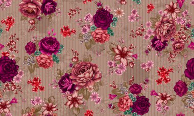 Kusursuz soyut çiçek desenli duvar kağıdı desenli kusursuz el desenli çiçek ve botanik desenli 