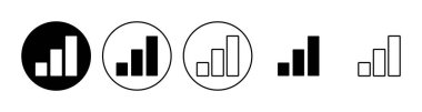 Büyüyen grafik simgesi seti. Grafik simgesi. diyagram simgesi
