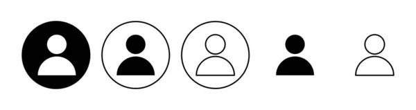 Люди Іконок Набір Вектор Значка Особи Вектор Піктограм Користувача — стоковий вектор
