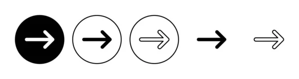 Ikona Šipky Nastavena Symbol Šípu Šipka Znamení Pro Váš Web — Stockový vektor