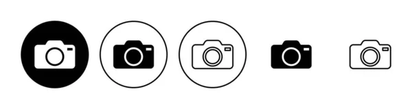 Набір Піктограм Фотоапарата Значок Фотоапарата Значок Фотоапарата — стоковий вектор