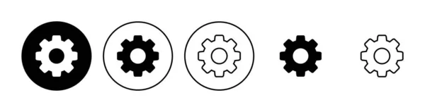 Preparar Ícone Símbolo Ícone Configurações Engrenagem — Vetor de Stock