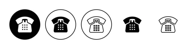 Telefon Ikonu Seti Telefon Simgesi Vektörü — Stok Vektör