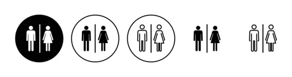 Toilettensymbole Gesetzt Toiletten Symbolvektor Badezimmerschild Toilette — Stockvektor