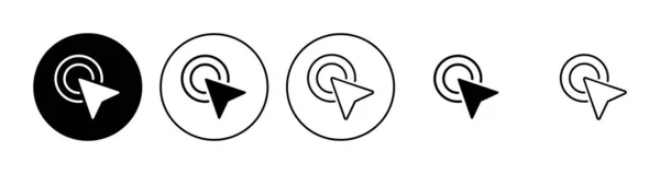 Click Icon Set Pointer Arrow Icon Cursor Icon Vector — Stock Vector