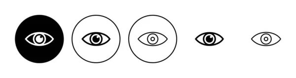 Σύνολο Εικονιδίων Ματιών Εικονίδιο Διανύσματος Εικονίδιο Εμφάνισης Και Όρασης — Διανυσματικό Αρχείο
