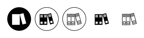 Bibliothekssymbole Gesetzt Bildungssymbolvektor — Stockvektor