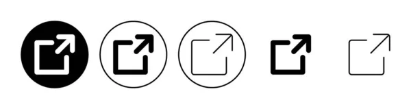 External Link Icon Set Link Icon Vector Hyperlink Symbol — Stock Vector