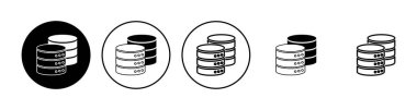 Veritabanı simgesi seti. veritabanı vektörü simgesi