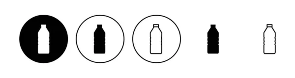 Set Iconos Botella Icono Del Vector Botella — Vector de stock