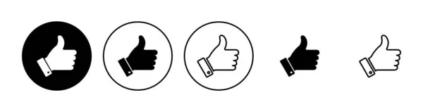 Thumbs Icon Set Hand Icon Vector — Stock Vector
