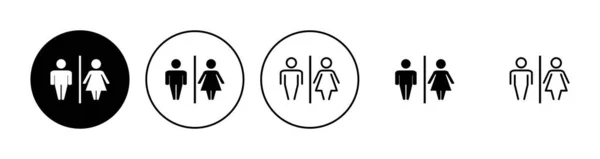 厕所图标设置 整理图标向量 浴室标志 — 图库矢量图片