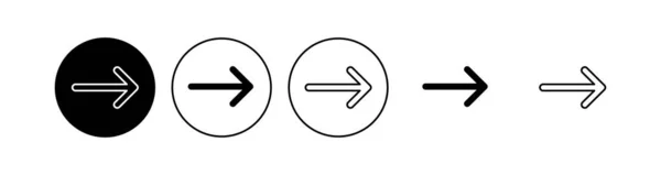 Набір Піктограм Стрілками Символ Стрілки Знак Стрілки Вашого Веб Дизайну — стоковий вектор
