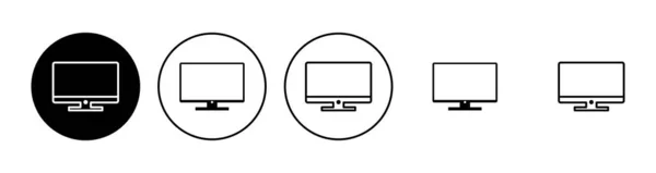 stock vector Computer icon set. computer monitor icon vector.