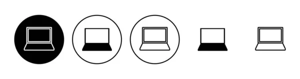 Conjunto Ícones Para Laptop Vetor Ícone Computador —  Vetores de Stock