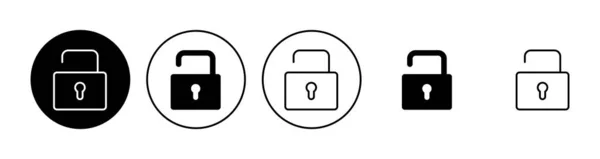 锁定图标集 Padlock图标向量 加密图标 安全标志 — 图库矢量图片