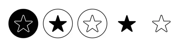 Star Icon Postos Vetor Ícone Classificação Ícone Estrela Favorito —  Vetores de Stock