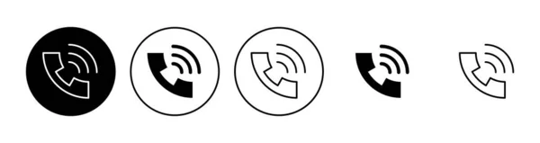 Rufsymbole Gesetzt Telefon Symbol Vektor Telefon Icon Vektor Kontaktieren Sie — Stockvektor