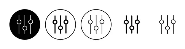 Setting Icon Set Cog Settings Icon Symbol — Stock Vector