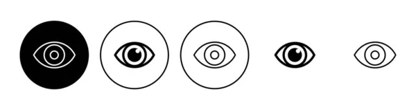 Σύνολο Εικονιδίων Ματιών Εικονίδιο Διανύσματος Εικονίδιο Εμφάνισης Και Όρασης — Διανυσματικό Αρχείο