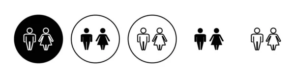Σύνολο Εικονιδίων Ανδρών Και Γυναικών Αρσενικό Και Θηλυκό Σύμβολο — Διανυσματικό Αρχείο