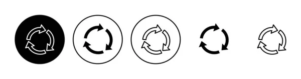 Set Icone Riciclaggio Icona Del Vettore Riciclaggio — Vettoriale Stock