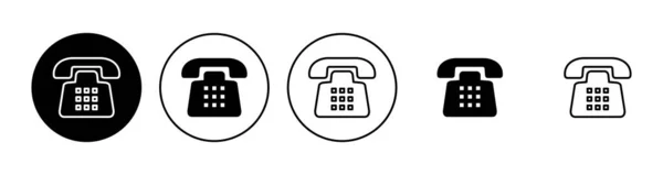Набір Піктограм Телефону Вектор Значка Телефону — стоковий вектор
