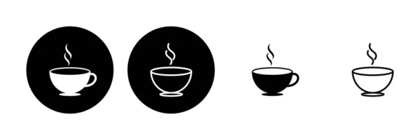 Набор Иконок Кофе Выпить Чашку Кофе — стоковый вектор