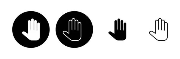 Χειροποίητο Εικονίδιο Χέρι Διάνυσμα Εικονίδιο Παλάμη Κλικ — Διανυσματικό Αρχείο