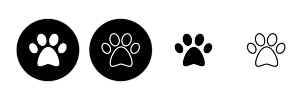 stock vector Paw icon set. paw print icon vector. dog or cat paw