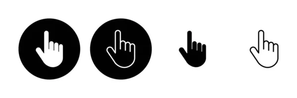 Hand Cursor Icon Set Cursor Icon Vector Hand Cursor Icon — Stock Vector