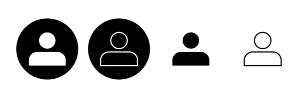 Die Menschen Setzen Zeichen Person Icon Vektor User Icon Vektor — Stockvektor