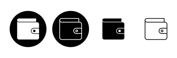 Wallet Icon Set Wallet Vector Icon — Stock Vector