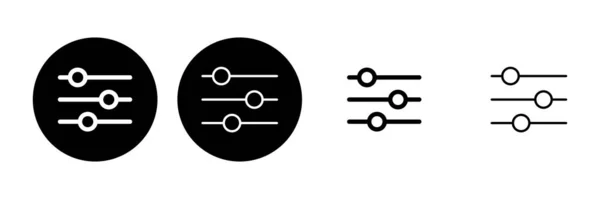 Réglage Icône Paramètres Rouage Icône Symbole — Image vectorielle