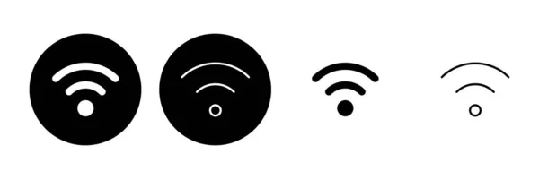 Wifiアイコンセット 信号ベクトル アイコン ワイヤレスアイコンベクトル — ストックベクタ