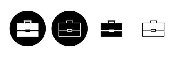 Aktenkoffer Set Koffersymbol Gepäcksymbol — Stockvektor